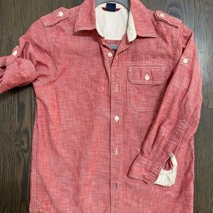 Boys button down faded shirt